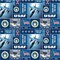 Sykel Enterprises U.S Air Force Block Fleece Fabric by the Yard